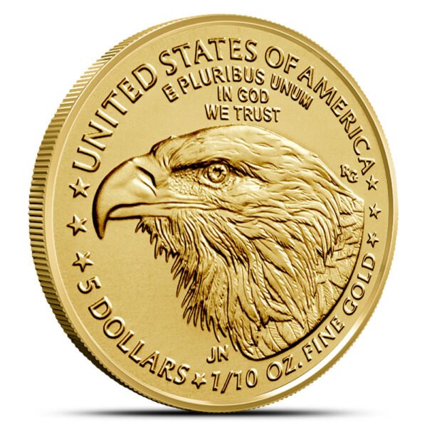 4865189_back 2025 1/10 oz American Gold Eagle Coin (BU)