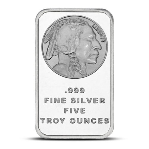 5 oz SilverTowne Buffalo Silver Bar (New)