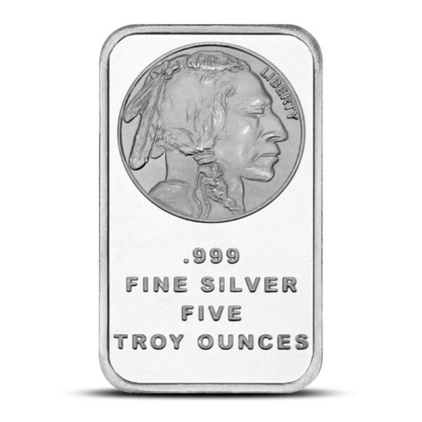 5 oz SilverTowne Buffalo Silver Bar (New)