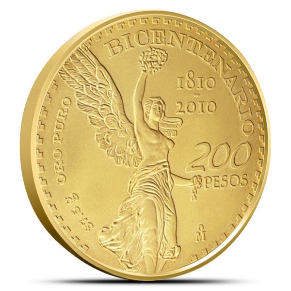 5889866_front 2010 200 Peso Mexican Gold Coin