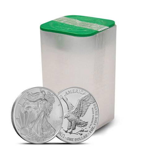 2025 1 oz American Silver Eagle Tube (20 Coins, BU)