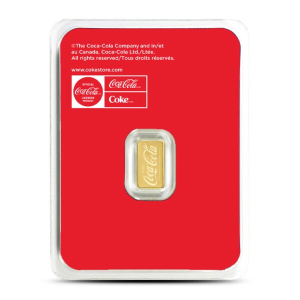 1/2 Gram Coca-Cola Gold Bar (New w/ Assay)