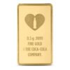1/2 Gram Gold Love the Real Thing Coca-Cola Bar (New w/ Assay)