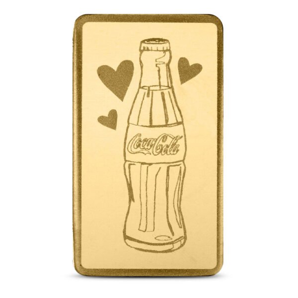 1/2 Gram Gold Love the Real Thing Coca-Cola Bar (New w/ Assay)