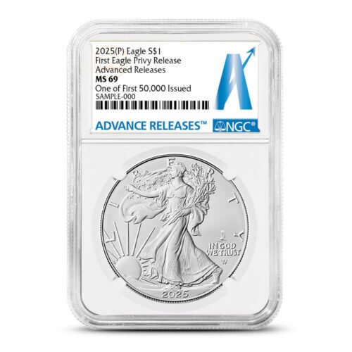 6491791_front 2025 (P) 1 oz Eagle Privy American Silver Eagle Coin NGC MS69 Advanced Release