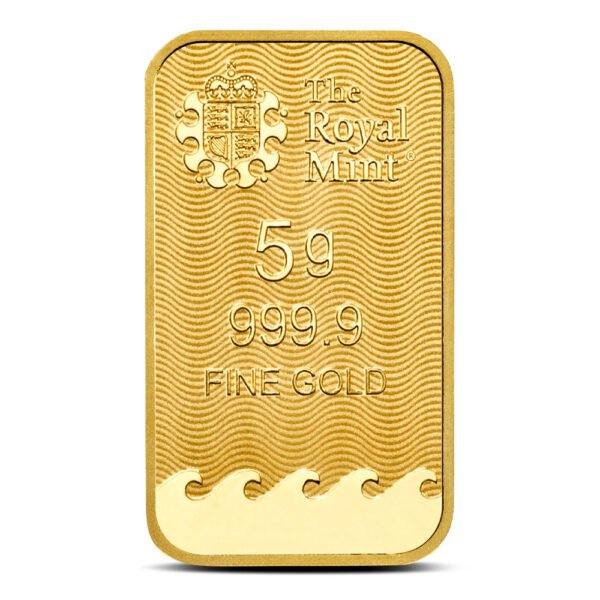 5 Gram British Gold Britannia Bar (New w/ Assay)