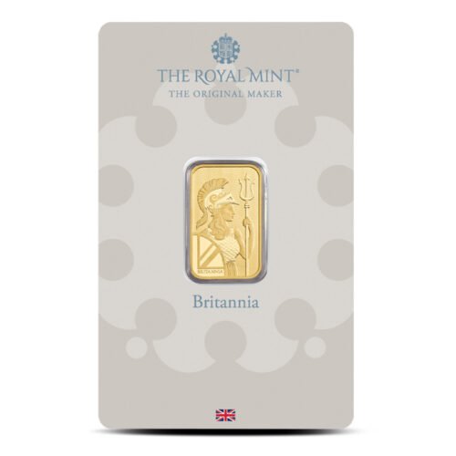 5 Gram British Gold Britannia Bar (New w/ Assay)