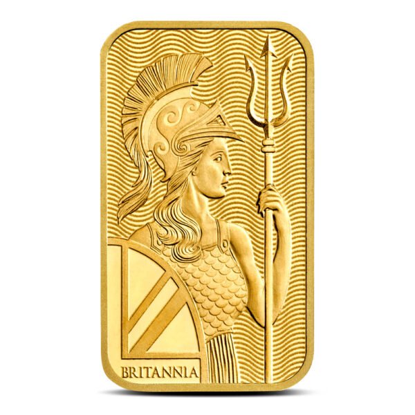 5 Gram British Gold Britannia Bar (New w/ Assay)