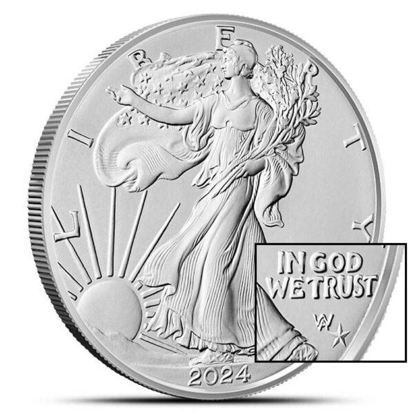 2024 (P) 1 oz Star Privy American Silver Eagle Coin (BU)