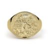 50 Pesos Gold Centenario Mexican Coin Round Ring – Unisex